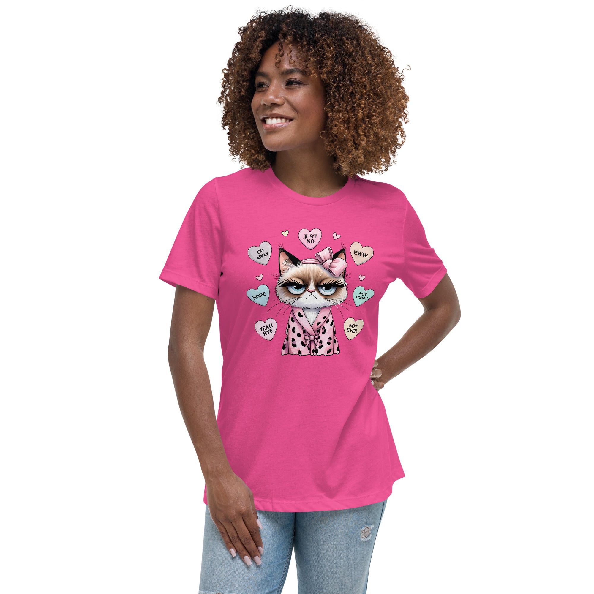 Grumpy Kitty Valentine's Graphic Tee
